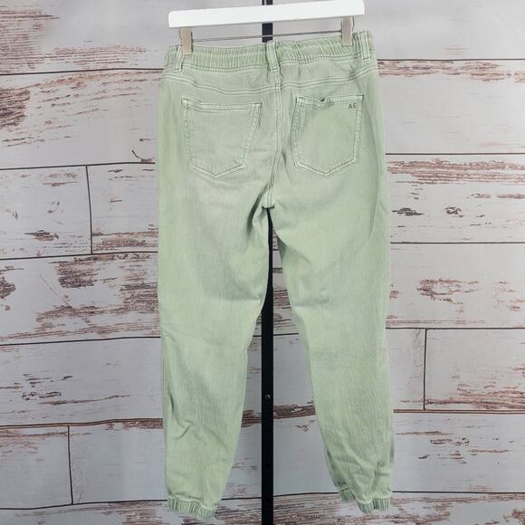 American Eagle AEO Tomgirl Jogger Jean Light Green Size 6R - Picture 2 of 8
